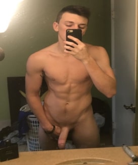 Sexy nude boy with a big cock