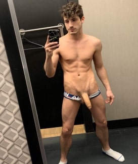 Big cock out of undies