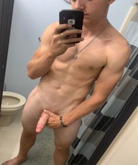 Naked boy with a nice dick