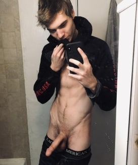 Sexy boy with a cut cock