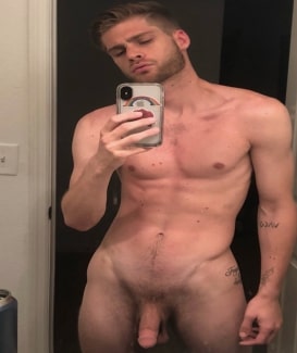 Sexy guy with a cut dick
