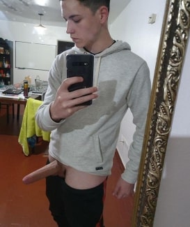 Sexy boy showing his dick