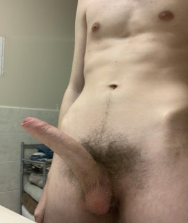 Long hard hairy penis