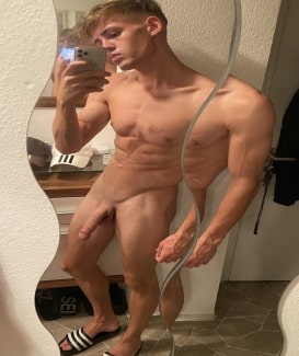 Long cock with shaved pubes
