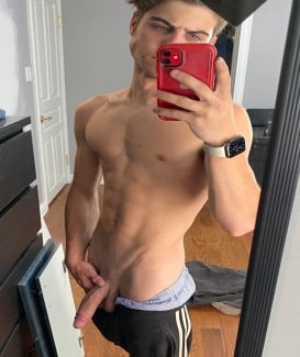 Smooth shaved big penis